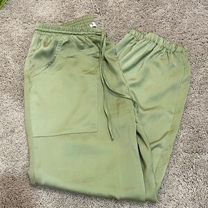 Satin drawstring joggers